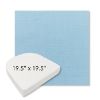 Picture of Canvas Air Blue | 19.5" x 19.5" Boxed Contoured Rounded Back Wicker Chair Cushion - Sunbrella© Fabric