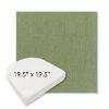 Picture of Canvas Fern | 19.5" x 19.5" Boxed Contoured Rounded Back Wicker Chair Cushion - Sunbrella© Fabric