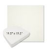 Picture of Canvas White | 19.5" x 19.5" Boxed Contoured Rounded Back Wicker Chair Cushion - Sunbrella© Fabric