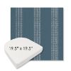 Picture of Caper Slate | 19.5" x 19.5" Boxed Contoured Rounded Back Wicker Chair Cushion - Sunbrella© Fabric