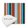 Picture of Carousel Confetti | 19.5" x 19.5" Boxed Contoured Rounded Back Wicker Chair Cushion - Sunbrella© Fabric
