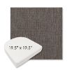 Picture of Cassava Mushroom | 19.5" x 19.5" Boxed Contoured Rounded Back Wicker Chair Cushion - Sunbrella© Fabric
