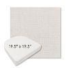 Picture of Cassava White | 19.5" x 19.5" Boxed Contoured Rounded Back Wicker Chair Cushion - Sunbrella© Fabric