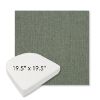 Picture of Cast Sage | 19.5" x 19.5" Boxed Contoured Rounded Back Wicker Chair Cushion - Sunbrella© Fabric
