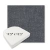 Picture of Dither Slate | 19.5" x 19.5" Boxed Contoured Rounded Back Wicker Chair Cushion - Sunbrella© Fabric