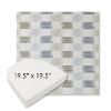 Picture of Dream Mist | 19.5" x 19.5" Boxed Contoured Rounded Back Wicker Chair Cushion - Sunbrella© Fabric
