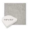 Picture of Dumont Dove | 19.5" x 19.5" Boxed Contoured Rounded Back Wicker Chair Cushion - Sunbrella© Fabric