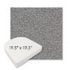 Picture of Dumont Slate | 19.5" x 19.5" Boxed Contoured Rounded Back Wicker Chair Cushion - Sunbrella© Fabric