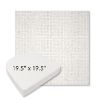 Picture of Dumont Snow | 19.5" x 19.5" Boxed Contoured Rounded Back Wicker Chair Cushion - Sunbrella© Fabric
