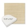 Picture of Dupione Sand | 19.5" x 19.5" Boxed Contoured Rounded Back Wicker Chair Cushion - Sunbrella© Fabric