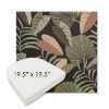 Picture of Fernie Midnight Garden | 19.5" x 19.5" Boxed Contoured Rounded Back Wicker Chair Cushion - Sunbrella© Fabric
