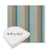 Picture of Gateway Mist | 19.5" x 19.5" Boxed Contoured Rounded Back Wicker Chair Cushion - Sunbrella© Fabric