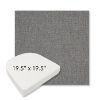 Picture of Heritage Slate | 19.5" x 19.5" Boxed Contoured Rounded Back Wicker Chair Cushion - Sunbrella© Fabric