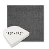 Picture of Idol Slate | 19.5" x 19.5" Boxed Contoured Rounded Back Wicker Chair Cushion - Sunbrella© Fabric