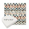 Picture of Inga Boho | 19.5" x 19.5" Boxed Contoured Rounded Back Wicker Chair Cushion - Sunbrella© Fabric