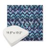 Picture of Inga Waterscape | 19.5" x 19.5" Boxed Contoured Rounded Back Wicker Chair Cushion - Sunbrella© Fabric