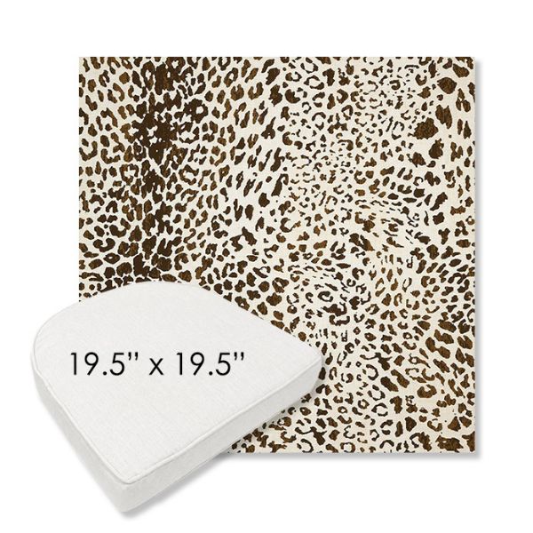 Picture of Instinct Espresso | 19.5" x 19.5" Boxed Contoured Rounded Back Wicker Chair Cushion - Sunbrella© Fabric