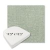 Picture of Kismet Moss | 19.5" x 19.5" Boxed Contoured Rounded Back Wicker Chair Cushion - Sunbrella© Fabric