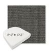 Picture of Kudos Carbon | 19.5" x 19.5" Boxed Contoured Rounded Back Wicker Chair Cushion - Sunbrella© Fabric
