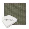 Picture of Kudos Eucalyptus | 19.5" x 19.5" Boxed Contoured Rounded Back Wicker Chair Cushion - Sunbrella© Fabric