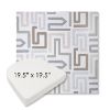 Picture of Labyrinth Cloud | 19.5" x 19.5" Boxed Contoured Rounded Back Wicker Chair Cushion - Sunbrella© Fabric