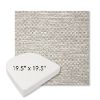 Picture of Litchfield Fog | 19.5" x 19.5" Boxed Contoured Rounded Back Wicker Chair Cushion - Sunbrella© Fabric