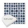 Picture of Midori Indigo | 19.5" x 19.5" Boxed Contoured Rounded Back Wicker Chair Cushion - Sunbrella© Fabric