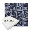 Picture of Nema Lazuli | 19.5" x 19.5" Boxed Contoured Rounded Back Wicker Chair Cushion - Sunbrella© Fabric