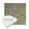 Picture of Nema Sagebrush | 19.5" x 19.5" Boxed Contoured Rounded Back Wicker Chair Cushion - Sunbrella© Fabric
