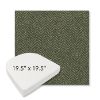 Picture of Odette Fern | 19.5" x 19.5" Boxed Contoured Rounded Back Wicker Chair Cushion - Sunbrella© Fabric