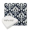 Picture of Patra Indigo | 19.5" x 19.5" Boxed Contoured Rounded Back Wicker Chair Cushion - Sunbrella© Fabric