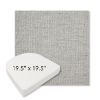 Picture of Piazza Pebble | 19.5" x 19.5" Boxed Contoured Rounded Back Wicker Chair Cushion - Sunbrella© Fabric