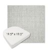 Picture of Pique Cloud | 19.5" x 19.5" Boxed Contoured Rounded Back Wicker Chair Cushion - Sunbrella© Fabric