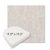 Picture of Poros Sky | 19.5" x 19.5" Boxed Contoured Rounded Back Wicker Chair Cushion - Sunbrella© Fabric