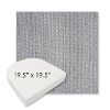 Picture of Posh Graphite | 19.5" x 19.5" Boxed Contoured Rounded Back Wicker Chair Cushion - Sunbrella© Fabric
