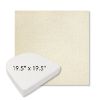 Picture of Posh Salt | 19.5" x 19.5" Boxed Contoured Rounded Back Wicker Chair Cushion - Sunbrella© Fabric