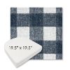 Picture of Preso Indigo | 19.5" x 19.5" Boxed Contoured Rounded Back Wicker Chair Cushion - Sunbrella© Fabric