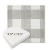Picture of Preso Pebble | 19.5" x 19.5" Boxed Contoured Rounded Back Wicker Chair Cushion - Sunbrella© Fabric