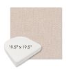 Picture of Proof Putty | 19.5" x 19.5" Boxed Contoured Rounded Back Wicker Chair Cushion - Sunbrella© Fabric