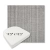 Picture of Proven Ash | 19.5" x 19.5" Boxed Contoured Rounded Back Wicker Chair Cushion - Sunbrella© Fabric