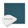 Picture of Proven Turquoise | 19.5" x 19.5" Boxed Contoured Rounded Back Wicker Chair Cushion - Sunbrella© Fabric