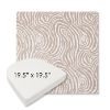 Picture of Rapids Camel | 19.5" x 19.5" Boxed Contoured Rounded Back Wicker Chair Cushion - Sunbrella© Fabric