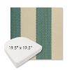 Picture of Rothko Mermaid | 19.5" x 19.5" Boxed Contoured Rounded Back Wicker Chair Cushion - Sunbrella© Fabric