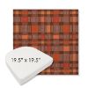 Picture of Rubix Spicy Melon | 19.5" x 19.5" Boxed Contoured Rounded Back Wicker Chair Cushion - Sunbrella© Fabric