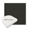 Picture of Spectrum Carbon | 19.5" x 19.5" Boxed Contoured Rounded Back Wicker Chair Cushion - Sunbrella© Fabric