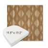 Picture of Spinner Diamond Teak | 19.5" x 19.5" Boxed Contoured Rounded Back Wicker Chair Cushion - Sunbrella© Fabric