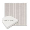 Picture of Tranquil Linen | 19.5" x 19.5" Boxed Contoured Rounded Back Wicker Chair Cushion - Sunbrella© Fabric