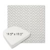 Picture of Underline Dove | 19.5" x 19.5" Boxed Contoured Rounded Back Wicker Chair Cushion - Sunbrella© Fabric