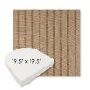 Picture of Unwind Driftwood | 19.5" x 19.5" Boxed Contoured Rounded Back Wicker Chair Cushion - Sunbrella© Fabric
