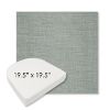 Picture of Willa Mist | 19.5" x 19.5" Boxed Contoured Rounded Back Wicker Chair Cushion - Sunbrella© Fabric